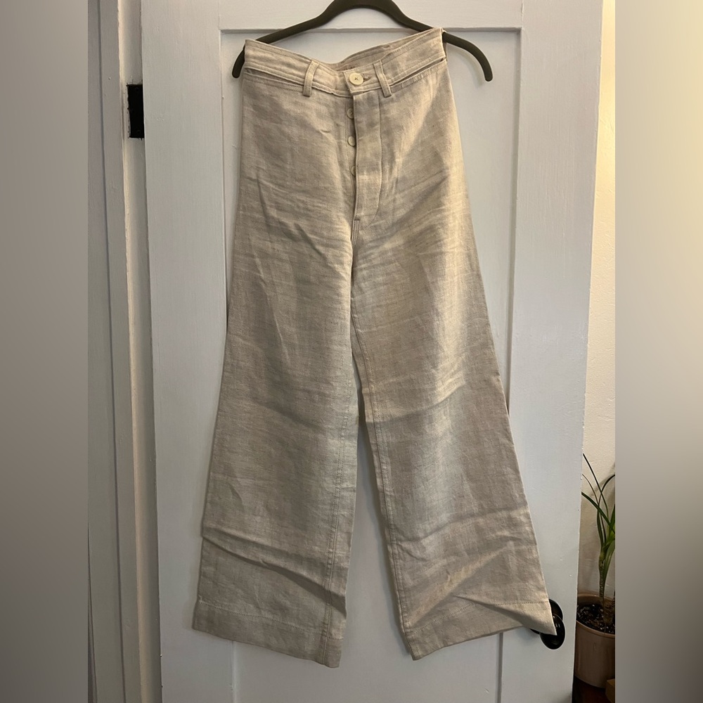 Jesse Kamm RARE 100% Linen Sailor Pant
